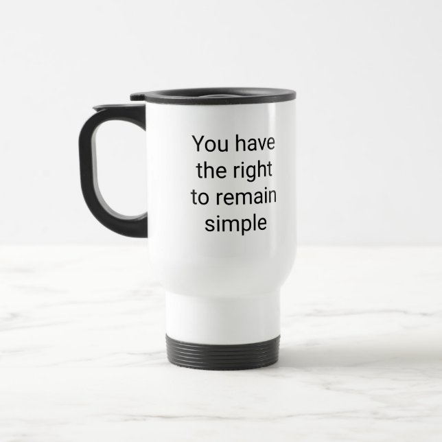 Right to remain simple Travel/Commuter Mug (Left)