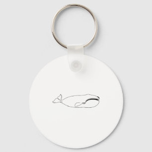 Right Whale (untitled) Key Ring