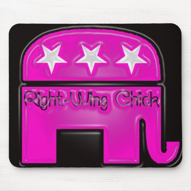 Right Wing Chick Mouse Mat (Front)