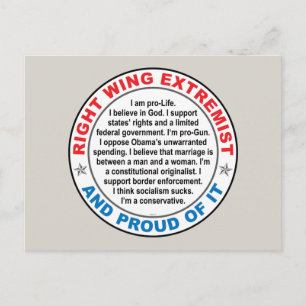 Right Wing Extremist Postcard