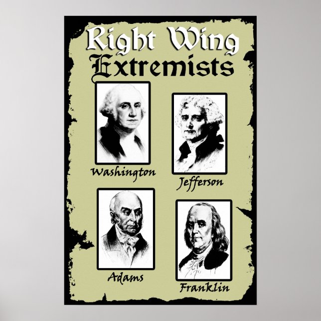 Right Wing Extremists! Poster (Front)