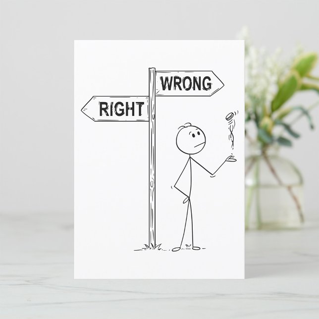 Right Wrong Illustration Invitation (Creator Uploaded)