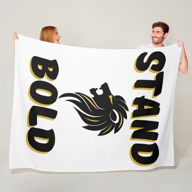Righteous Stand Bold As Lions Fleece Blanket (In Situ)