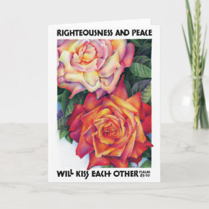 "Righteousness and Peace", Folded Greeting Card