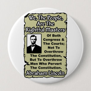 Rightful Masters 10 Cm Round Badge