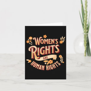 Rights Are Human Rights Feminist Pro Choice Card