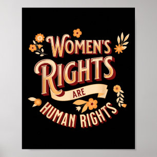 Rights Are Human Rights Feminist Pro Choice  Poster