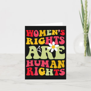 Rights Are Humen Rights Feminist 1973  Card