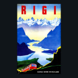 Rigi mountain railway, Switzerland, vintage travel Poster<br><div class="desc">Perfect image for your new print design. It could be a nice present or "final touch" for decorating home.</div>