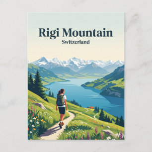 Rigi Mountain Switzerland Postcard