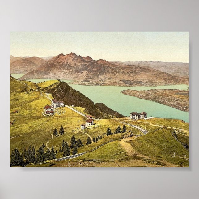 Rigi Staffel and Pilatus, Rigi, Switzerland classi Poster (Front)