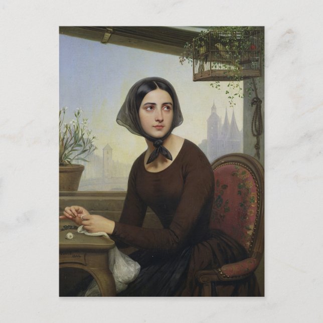 Rigolette Trying to Distract herself Postcard (Front)