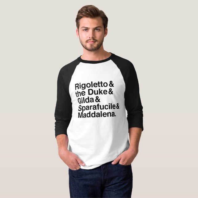 Rigoletto characters t-shirt (Front Full)