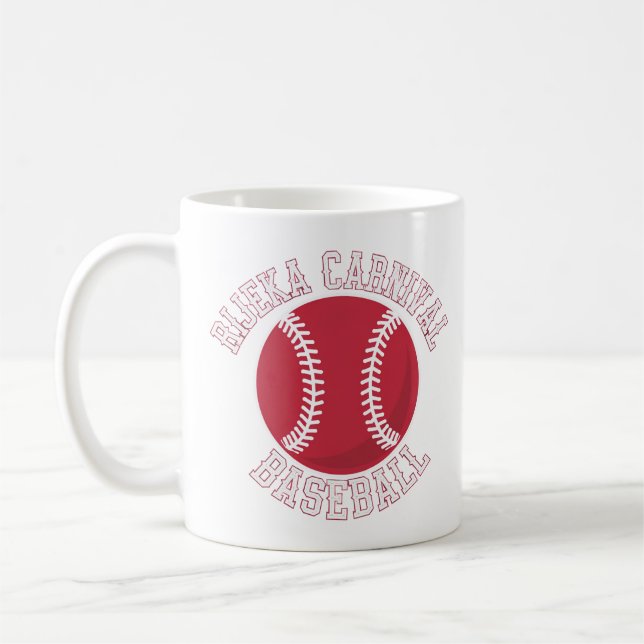 Rijeka Carnival Baseball Logo Coffee Mug (Left)