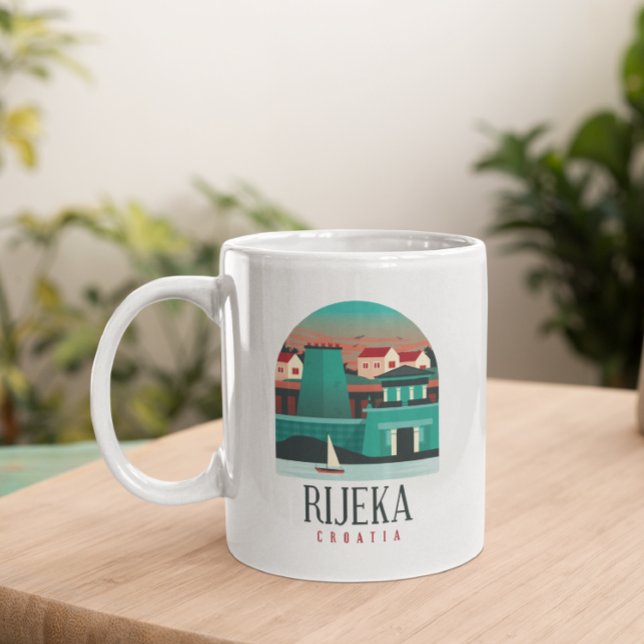 Rijeka Croatia  Coffee Mug (rijeka croatia mug)