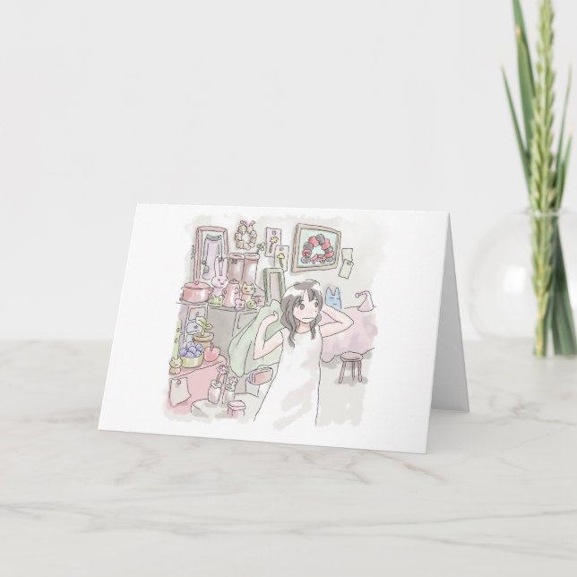 Riji Saniwa Note Card (Front)