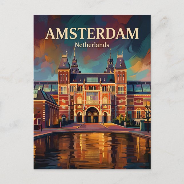 Rijksmuseum Netherlands Postcard (Front)