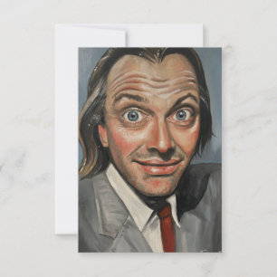 Rik Mayall Painting Greetings Card