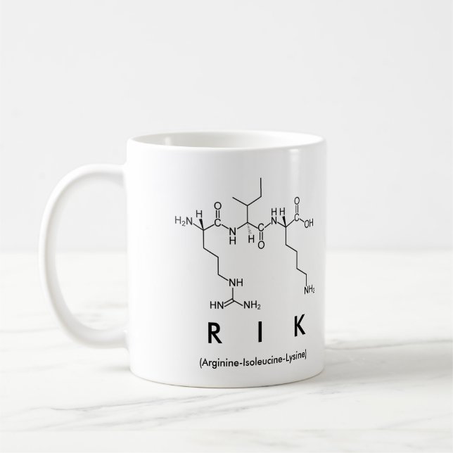 Rik peptide name mug (Left)