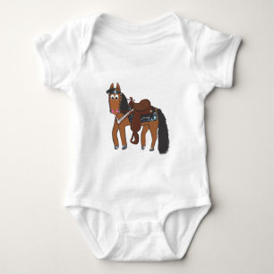 Riki Western horse Baby Bodysuit
