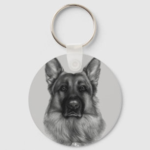 Rikko, German Shepherd Key Ring