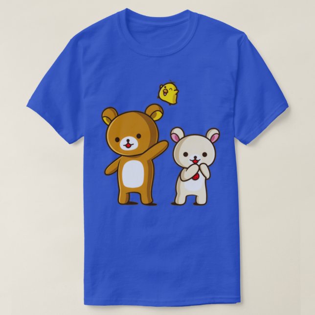 Rilakkuma Korilakkuma and Kiiroitori T-Shirt (Design Front)