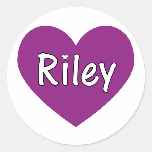 Riley Classic Round Sticker (Front)