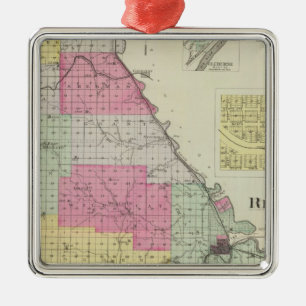 Riley County, Kansas Metal Tree Decoration