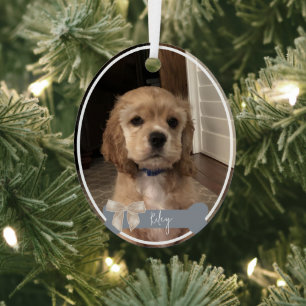 Riley Custom Pet Photo Christmas Ornament