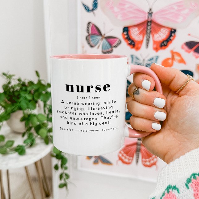 RILEY Modern Cute Nurse Definition Appreciation Mug (Creator Uploaded)