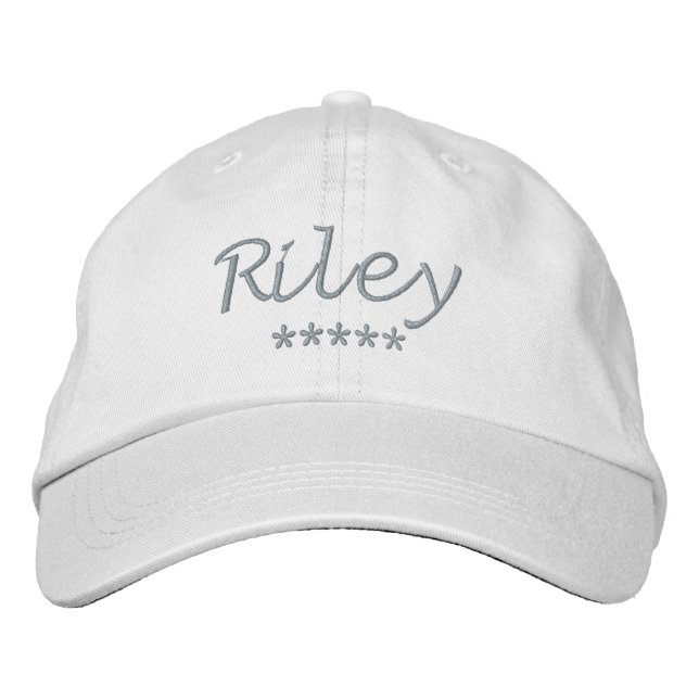Riley Name Embroidered Hat (Front)