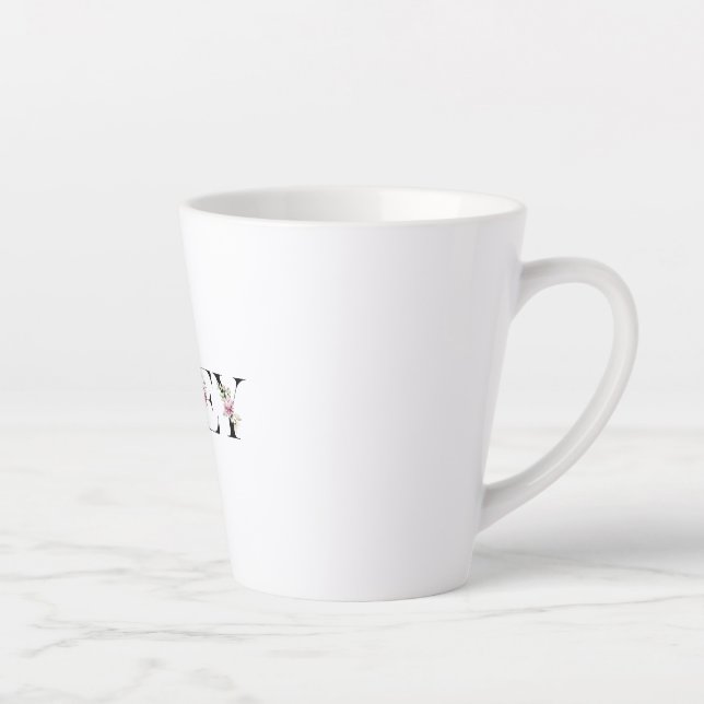 Riley's name. My name is Riley. Latte Mug (Right)