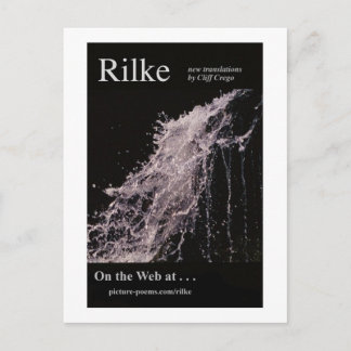 RILKE WEBSITE POSTER POSTCARD