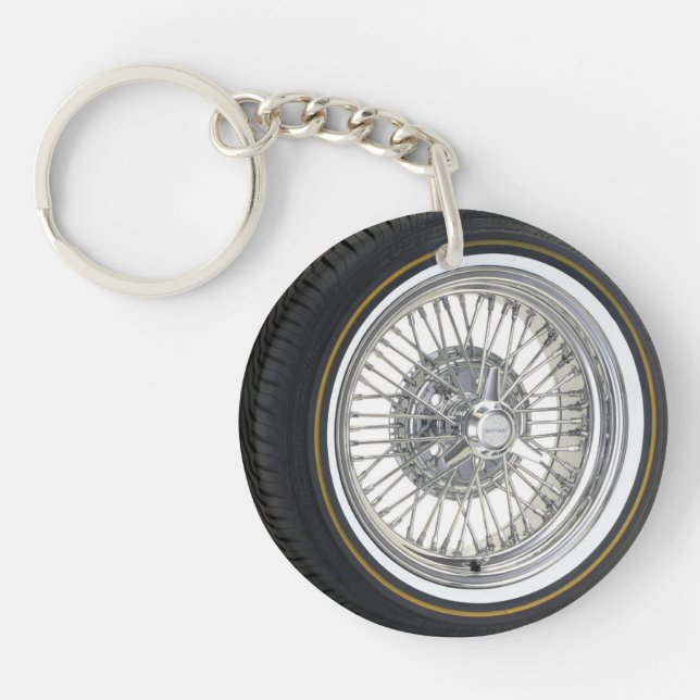 rim and tire key ring (Front)
