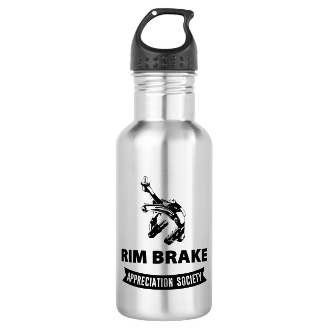 Rim Brake Appreciation Society 532 Ml Water Bottle (Front)
