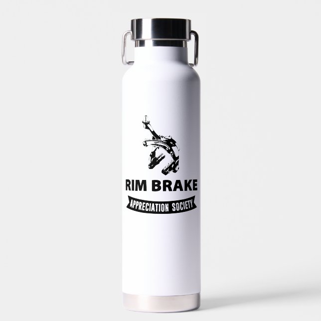 Rim Brake Appreciation Society Water Bottle (Front)