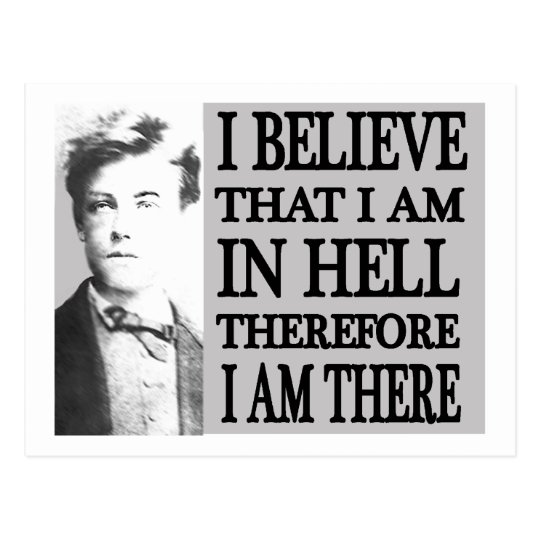 Rimbaud in Hell Postcard