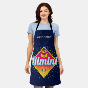 Rimini Emilia-Romagna Italy Retro Sunset Vintage Apron