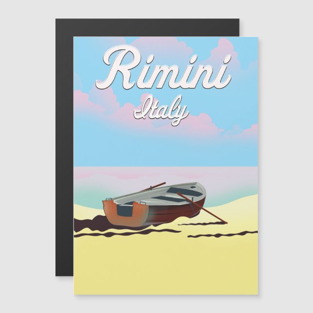 Rimini Italy beach poster (Front/Back)