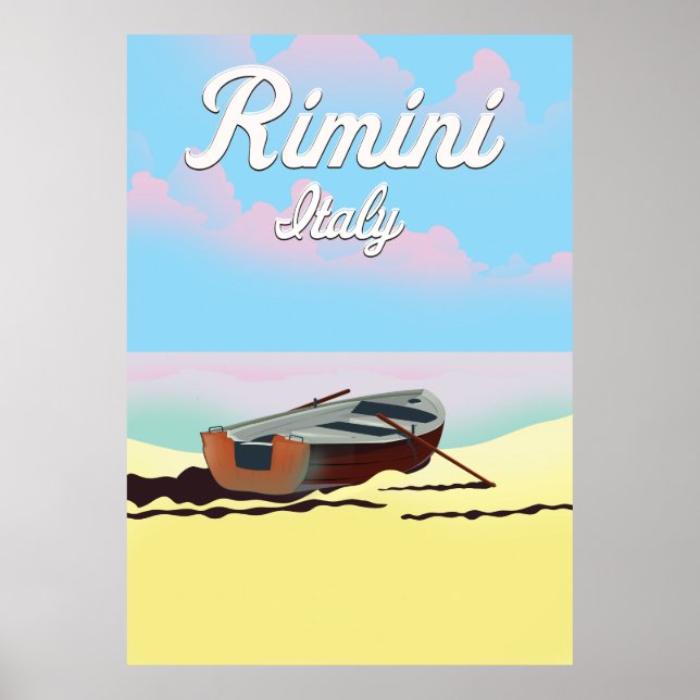 Rimini Italy beach poster (Front)
