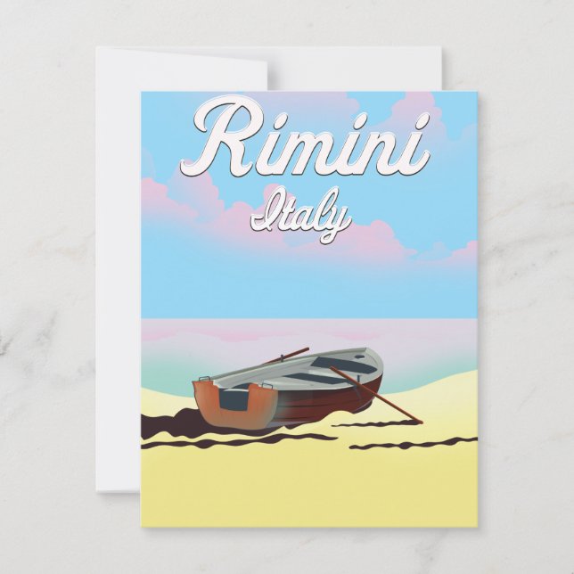 Rimini Italy beach poster (Front)