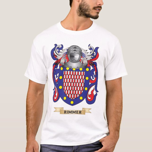 Rimmer Coat of Arms (Family Crest) T-Shirt (Front)