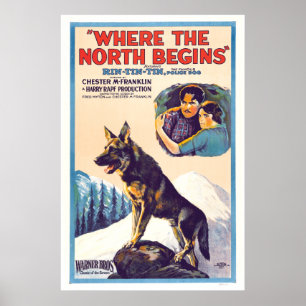 Rin Tin Tin - Where The North Begins Poster