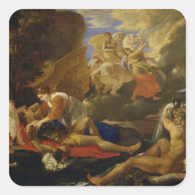 Rinaldo and Armida Square Sticker (Front)