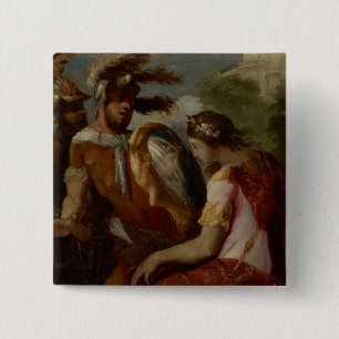 Rinaldo and the Mirror-Shield, c.1650-55 15 Cm Square Badge