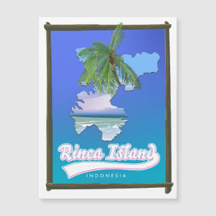 Rinca island Indonesia travel map