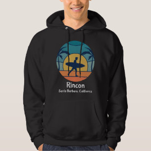 Rincon Santa Barbara California Surfing Vintage Hoodie