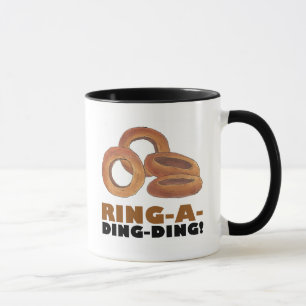 Ring-A-Ding-Ding Onion Ring Junk Food Foodie Gift Mug