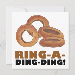 Ring-a-Ding-Ding Onion Rings Engagement Party Invitation