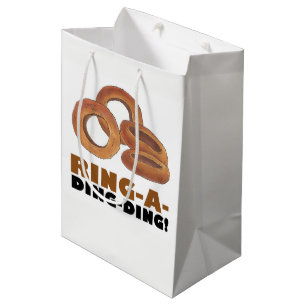 Ring-a-Ding-Ding Onion Wedding Engagement Congrats Medium Gift Bag